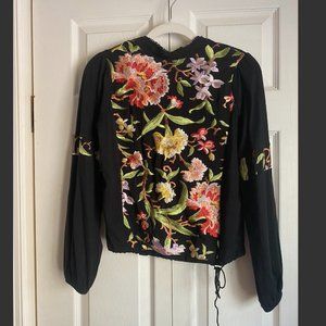 Anthropologie Embroidered top XS